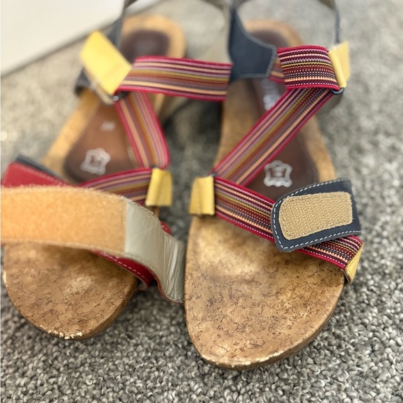 Remonte Leather Multicolour Strappy Sling Back Sandals Women's Size 7.5 - Picture 13 of 13